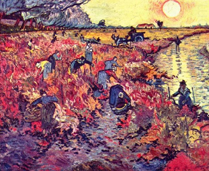 Vincent Van Gogh Die roten Weingarten china oil painting image